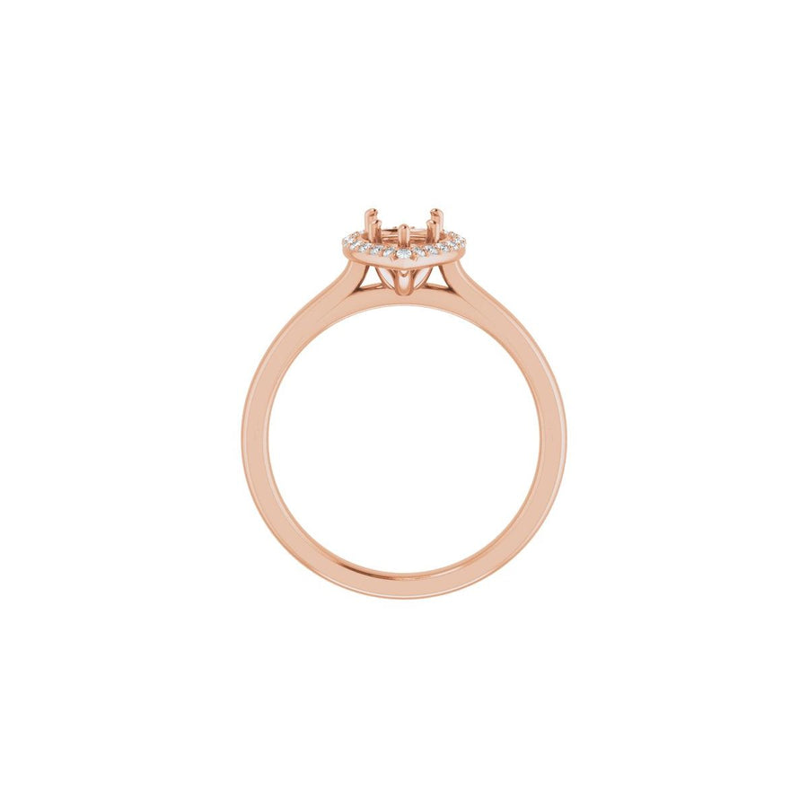 Pear Halo-Style Engagement Ring Semi-Mount - gallery - Series 122060