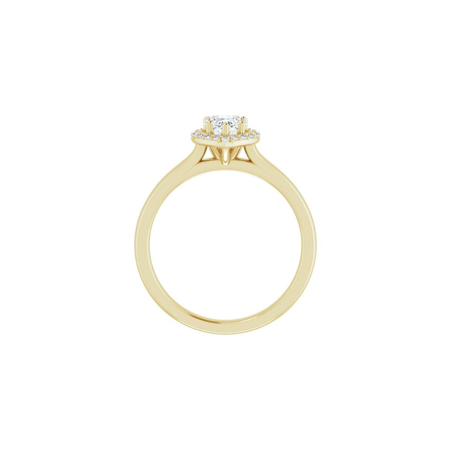 Heart Halo-Style Engagement Ring Semi-Mount - gallery - Series 122060
