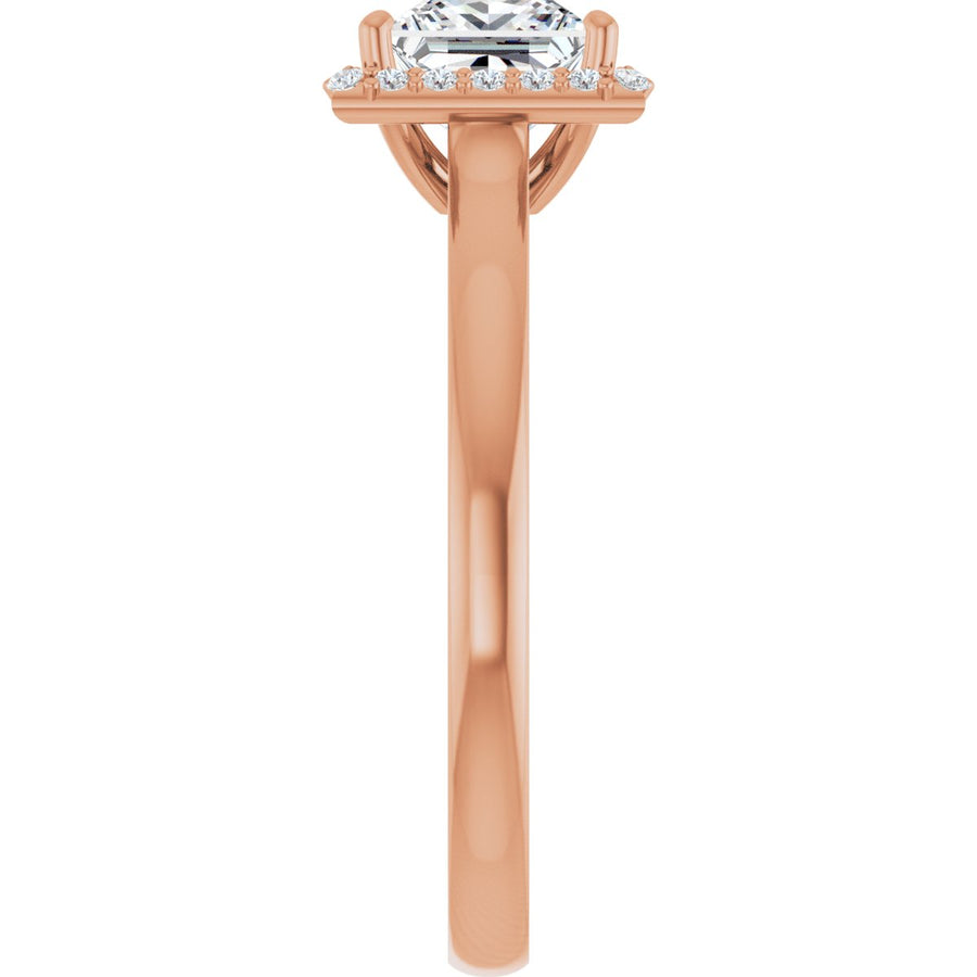 Square Halo-Style Engagement Ring Semi-Mount - gallery - Series 122060