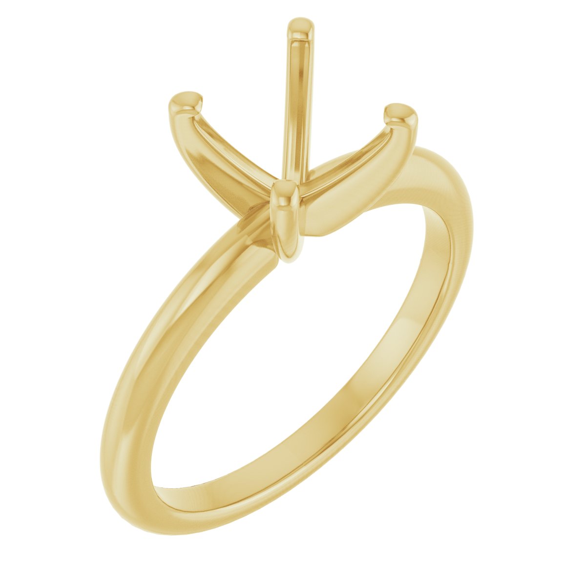 Round Engagement Ring (8 Mm) Mounting - gallery - Series 123213
