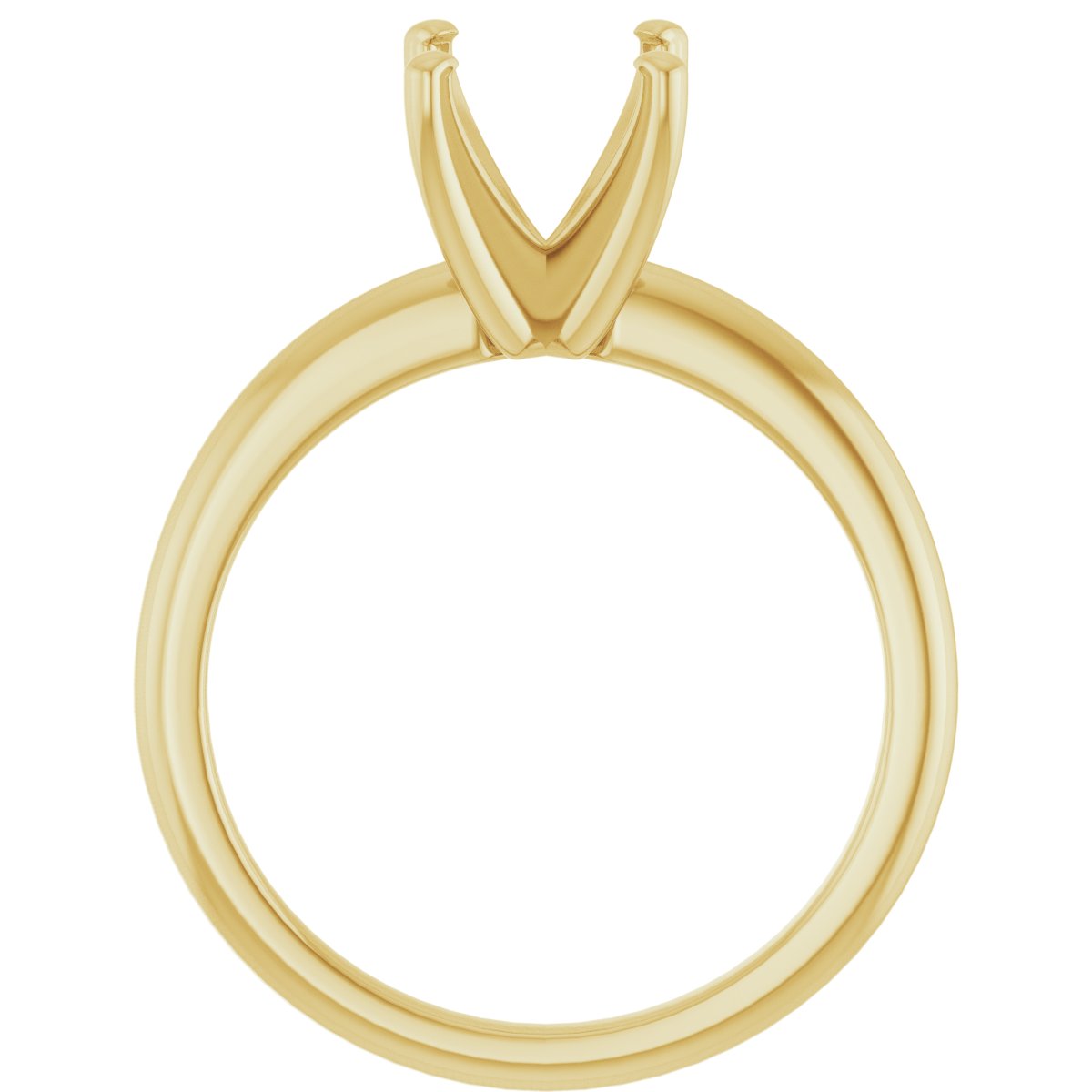Round Engagement Ring (8 Mm) Mounting - gallery - Series 123213