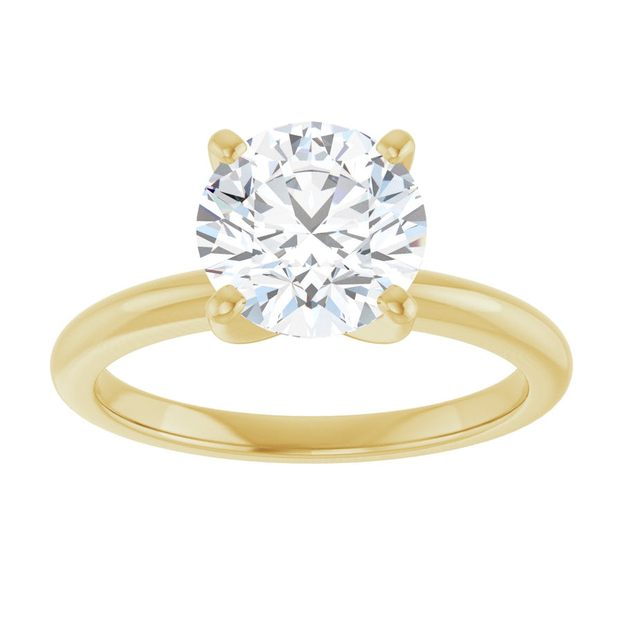 Round Engagement Ring (8 Mm) Mounting - gallery - Series 123213