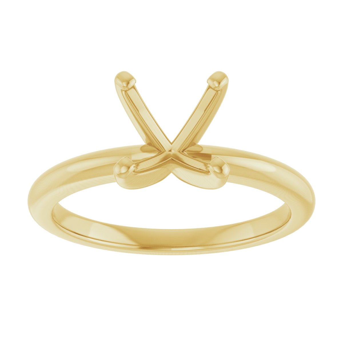 Round Engagement Ring (8 Mm) Mounting - gallery - Series 123213