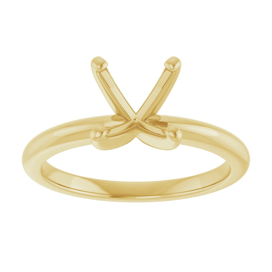Round Engagement Ring (8 Mm) Mounting - gallery - Series 123213