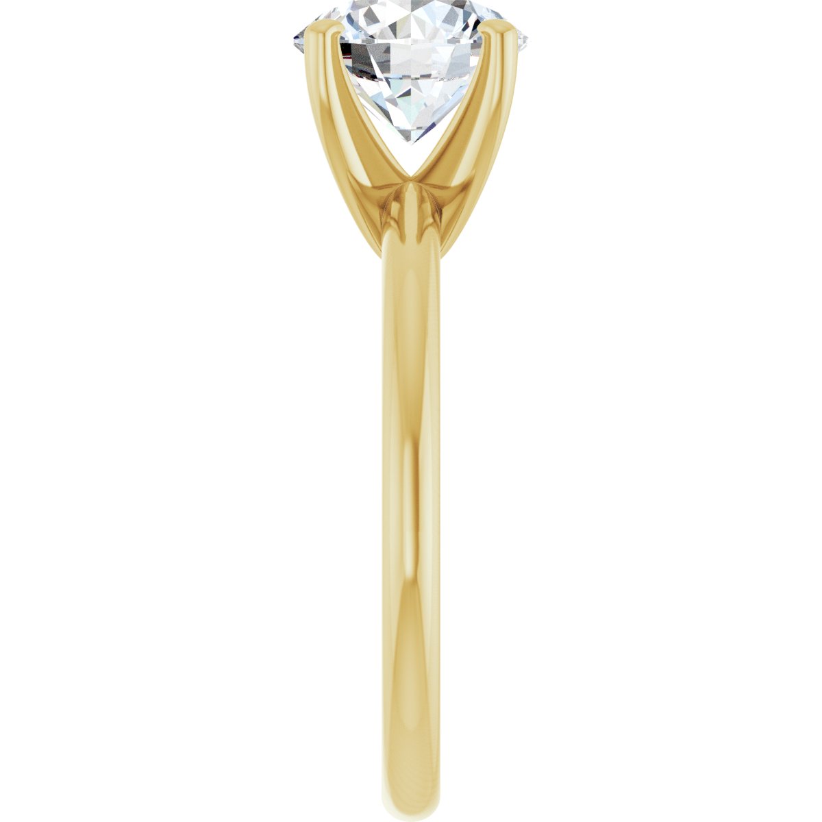 Round Engagement Ring (8 Mm) Mounting - gallery - Series 123213