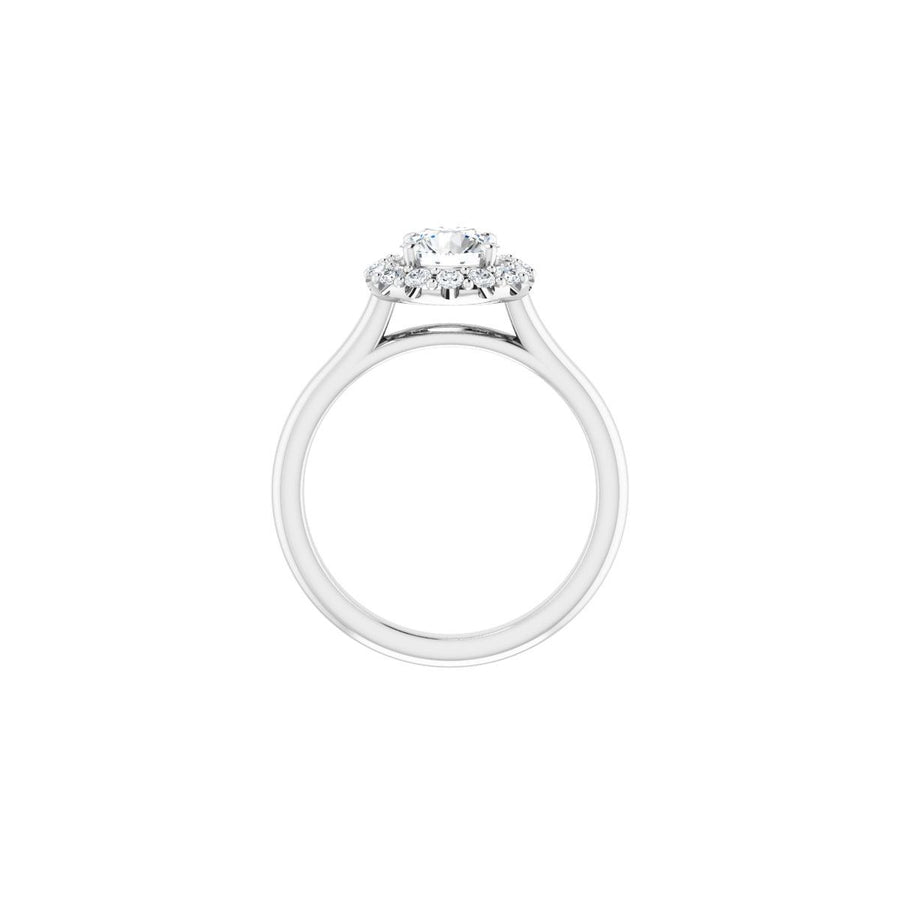 Round Halo-Style Engagement Ring Semi-Mount - gallery - Series 123336