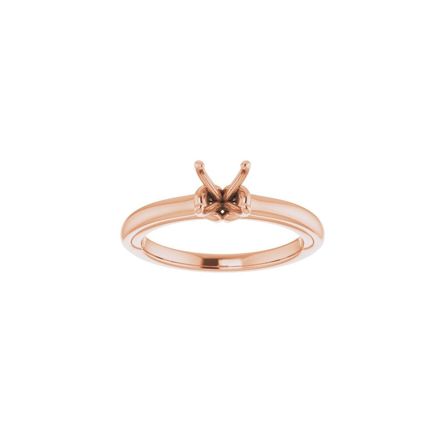 Asscher Solitaire Engagement Ring (5 X 5 Mm) Mounting - gallery - Series 123440