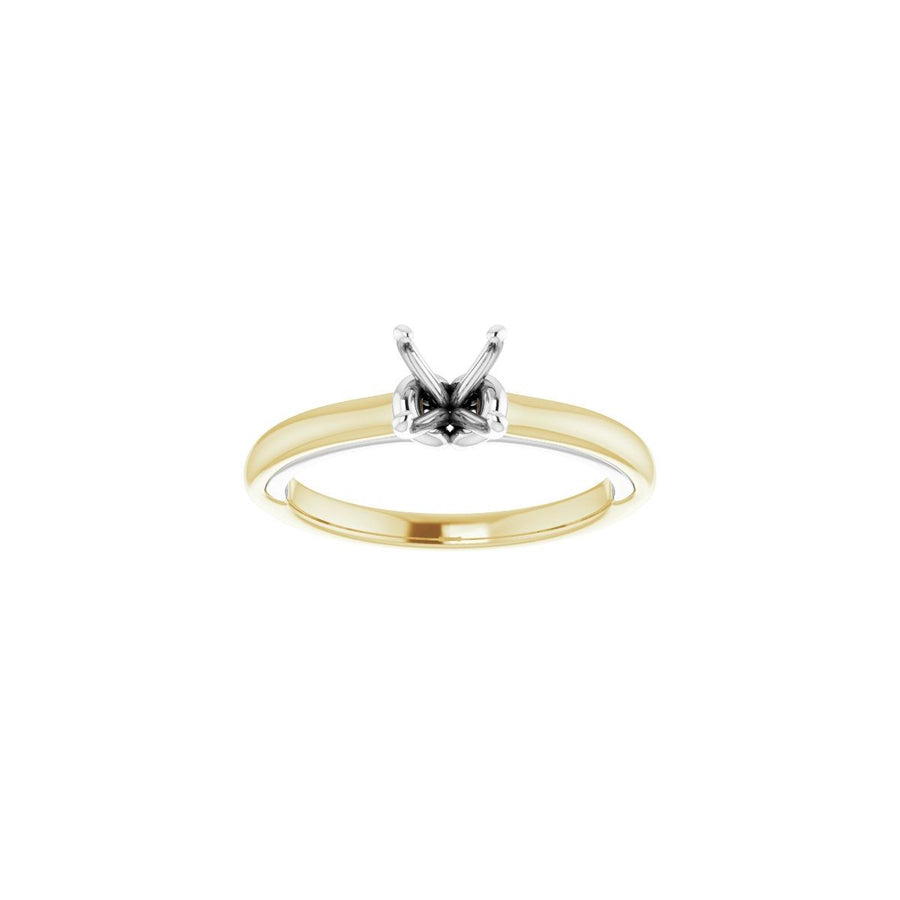 Asscher Solitaire Engagement Ring (5 X 5 Mm) Mounting - gallery - Series 123440