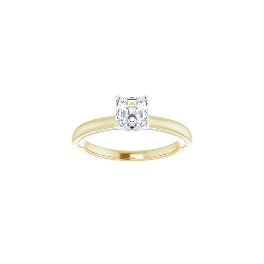Asscher Solitaire Engagement Ring (5 X 5 Mm) Mounting - gallery - Series 123440