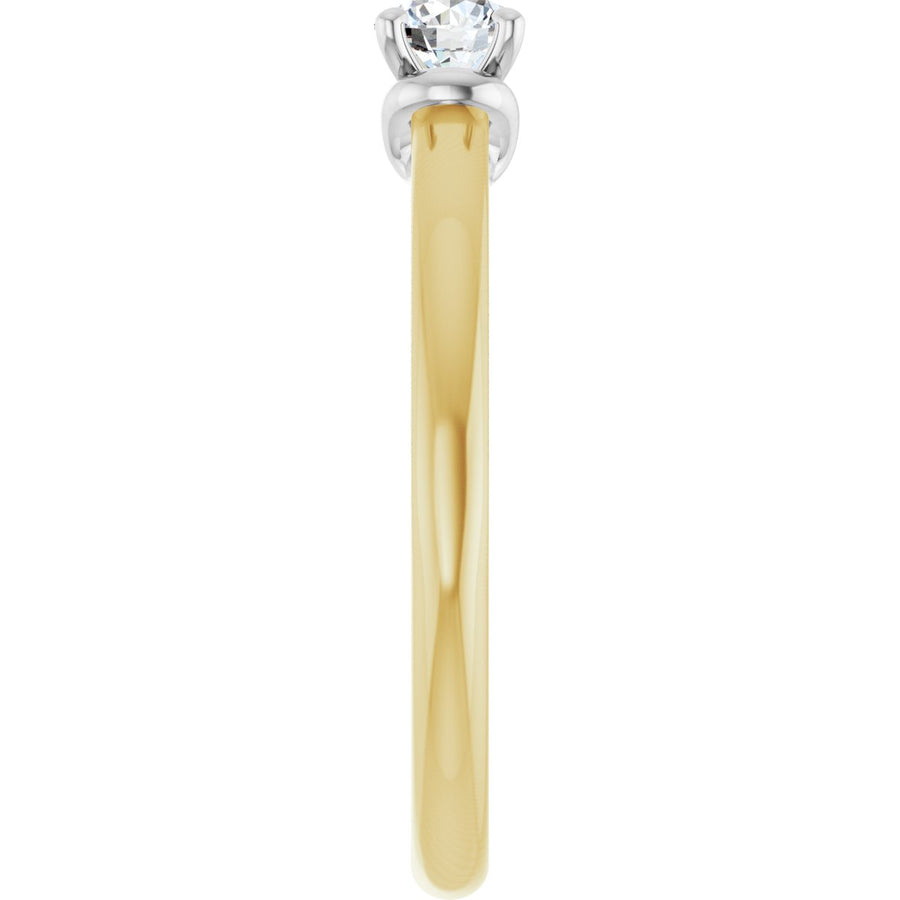 Round Solitaire Engagement Ring (4.1 Mm) Mounting - gallery - Series 123440