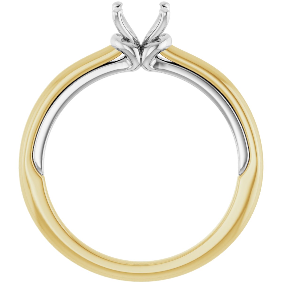 Cushion Solitaire Engagement Ring (5 X 5 Mm) Mounting - gallery - Series 123440