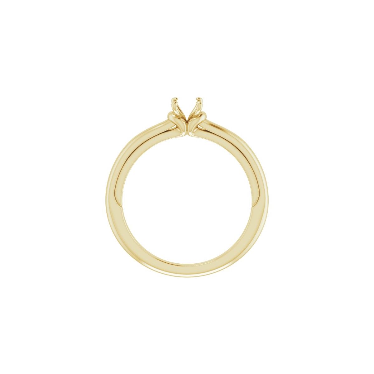 Oval Solitaire Engagement Ring (6 X 4 Mm) Mounting - gallery - Series 123440