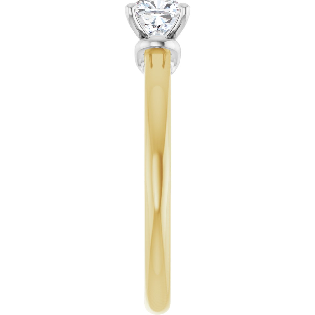 Cushion Solitaire Engagement Ring (5 X 5 Mm) Mounting - gallery - Series 123440