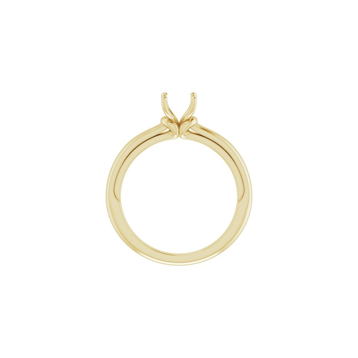 Asscher Solitaire Engagement Ring (5 X 5 Mm) Mounting - gallery - Series 123440