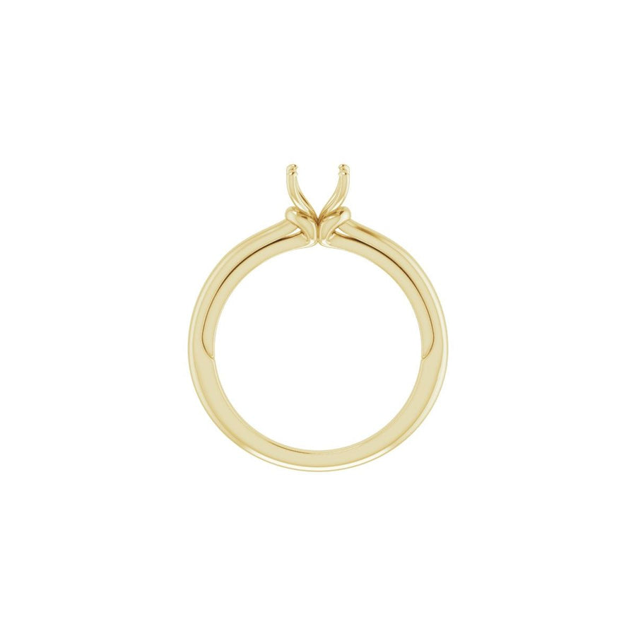Asscher Solitaire Engagement Ring (5 X 5 Mm) Mounting - gallery - Series 123440