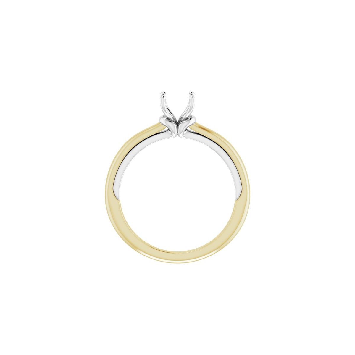 Asscher Solitaire Engagement Ring (5 X 5 Mm) Mounting - gallery - Series 123440
