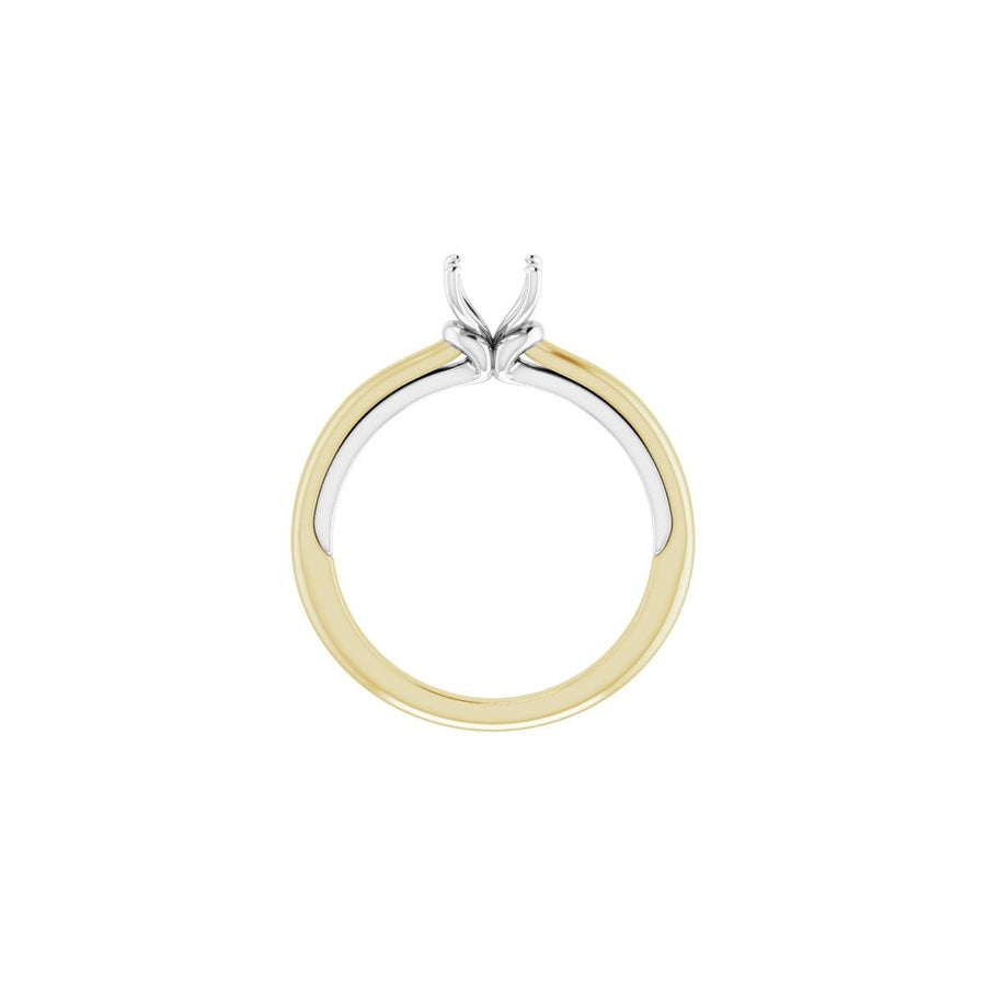 Asscher Solitaire Engagement Ring (5 X 5 Mm) Mounting - gallery - Series 123440