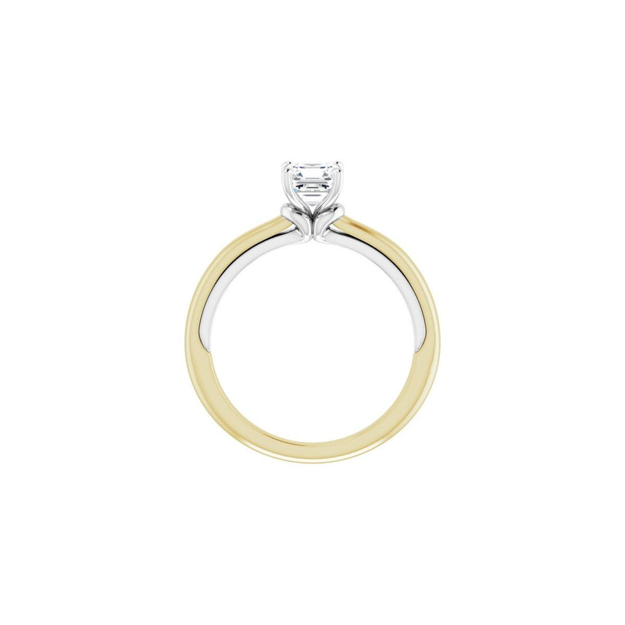 Asscher Solitaire Engagement Ring (5 X 5 Mm) Mounting - gallery - Series 123440