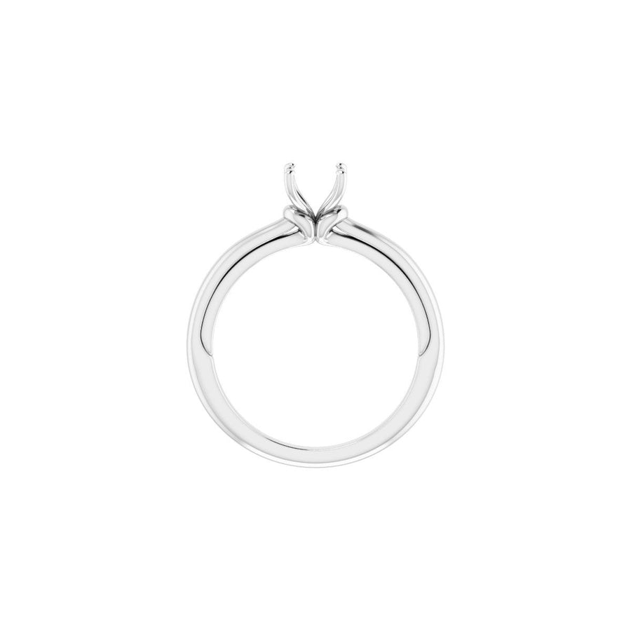 Asscher Solitaire Engagement Ring (5 X 5 Mm) Mounting - gallery - Series 123440