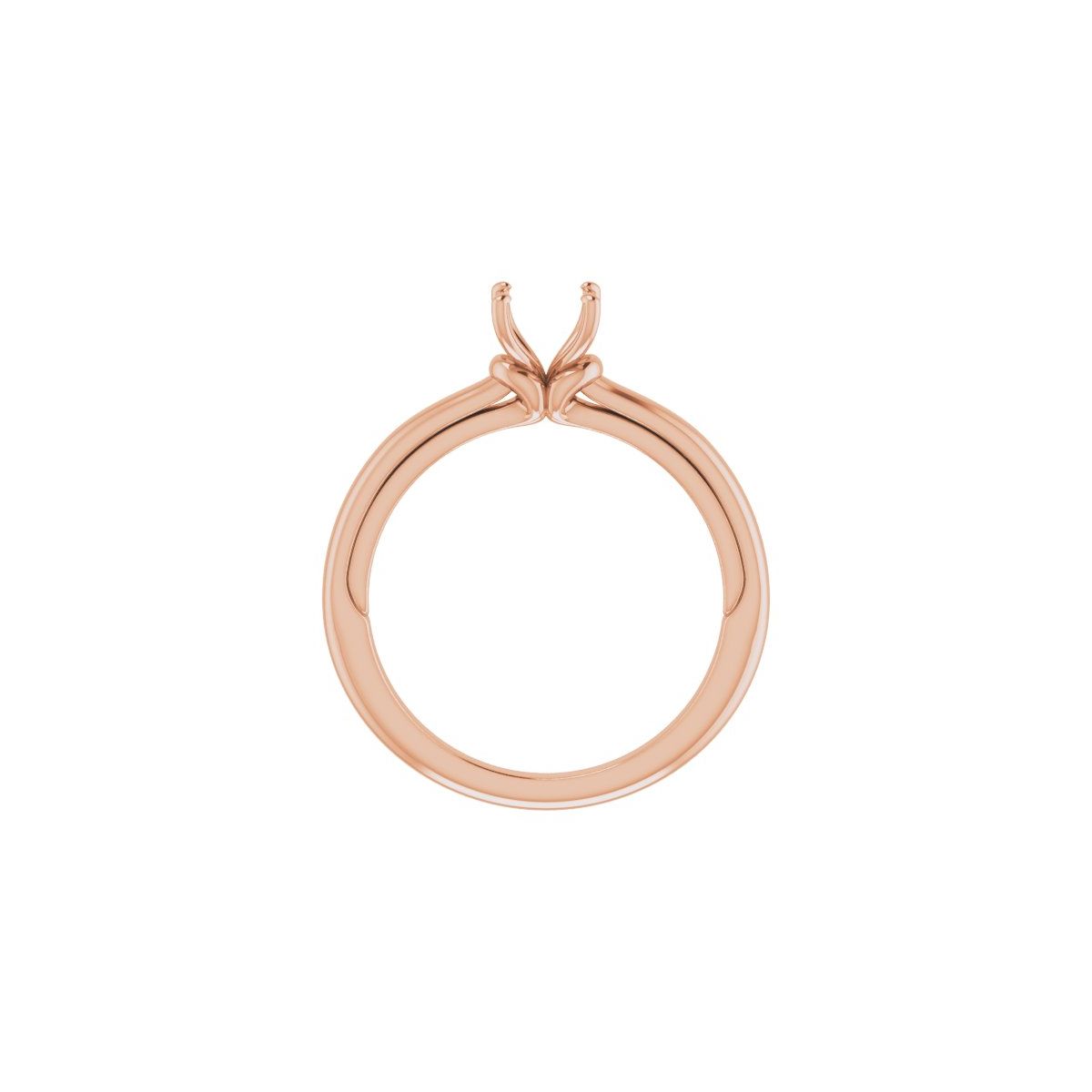 Asscher Solitaire Engagement Ring (5 X 5 Mm) Mounting - gallery - Series 123440