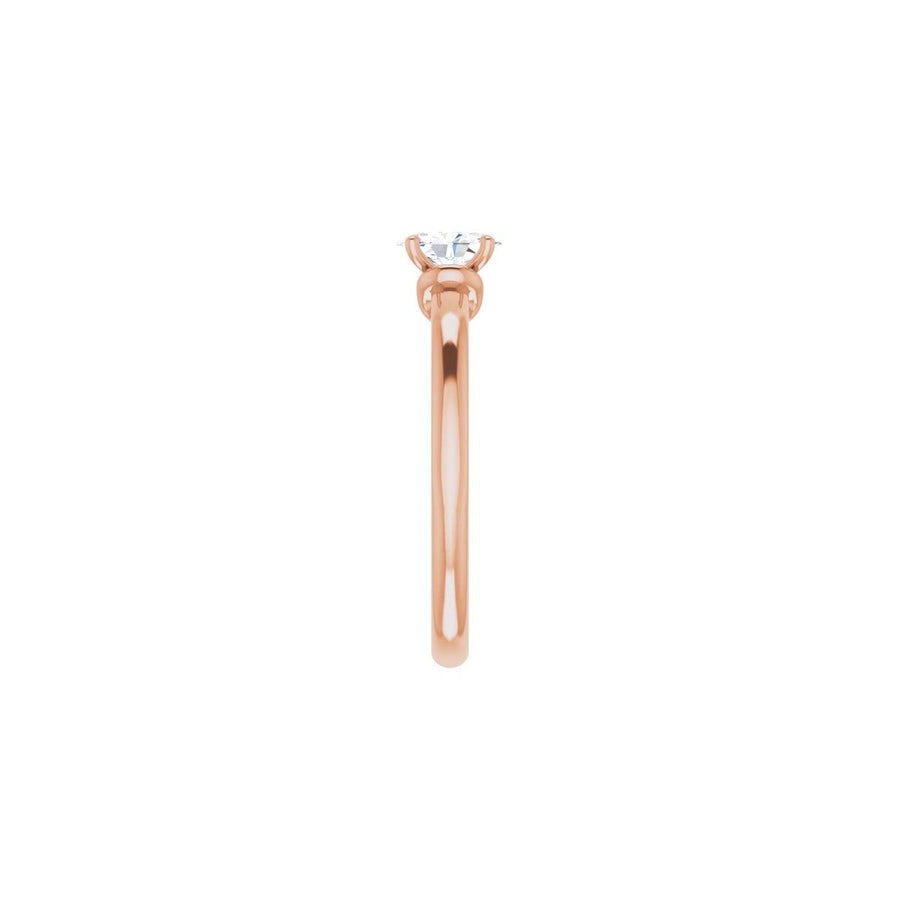 Oval Solitaire Engagement Ring (6 X 4 Mm) Mounting - gallery - Series 123440