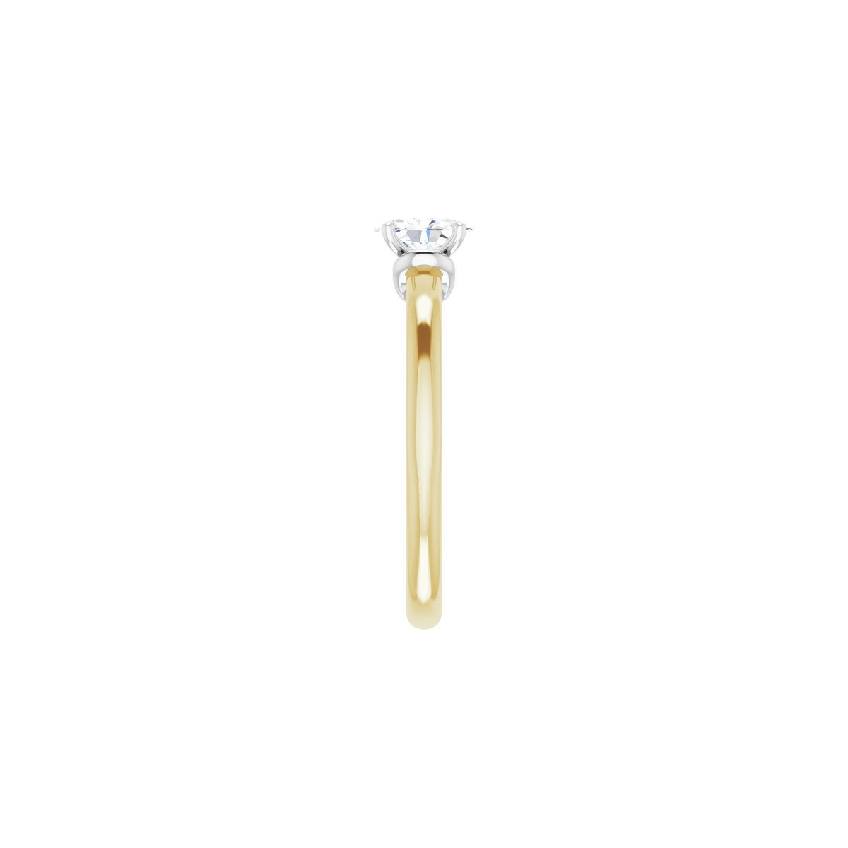 Oval Solitaire Engagement Ring (6 X 4 Mm) Mounting - gallery - Series 123440