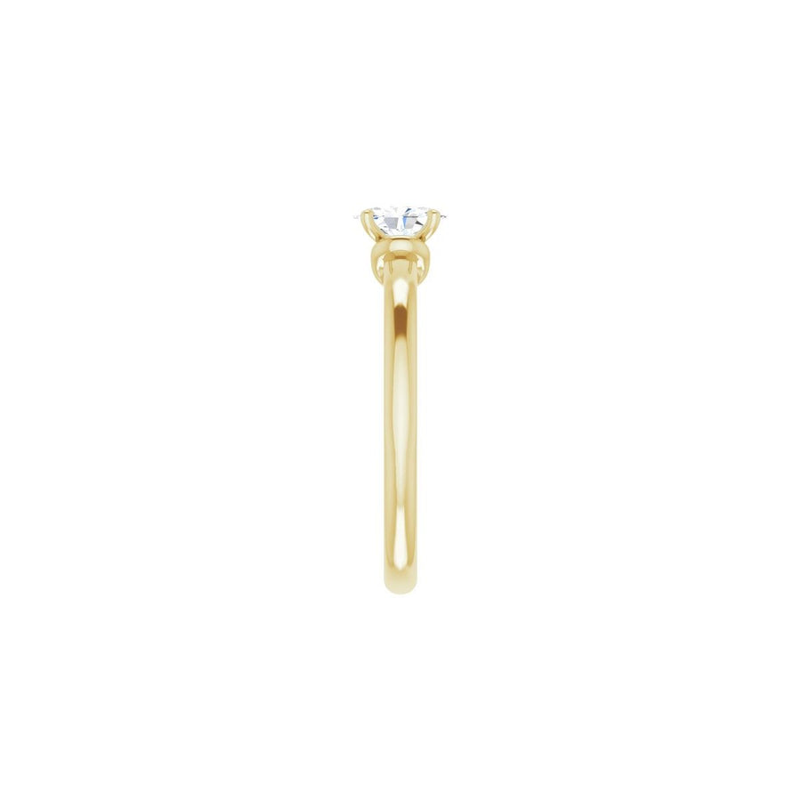 Oval Solitaire Engagement Ring (6 X 4 Mm) Mounting - gallery - Series 123440
