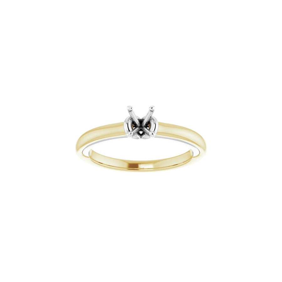Oval Solitaire Engagement Ring (6 X 4 Mm) Mounting - gallery - Series 123440