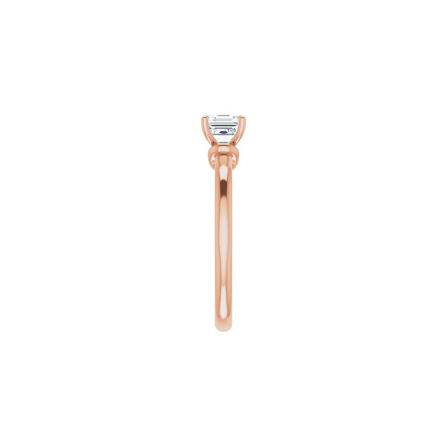 Asscher Solitaire Engagement Ring (5 X 5 Mm) Mounting - gallery - Series 123440