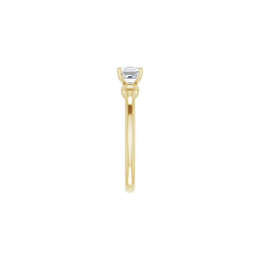 Asscher Solitaire Engagement Ring (5 X 5 Mm) Mounting - gallery - Series 123440