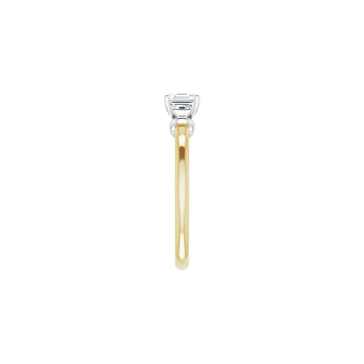 Asscher Solitaire Engagement Ring (5 X 5 Mm) Mounting - gallery - Series 123440