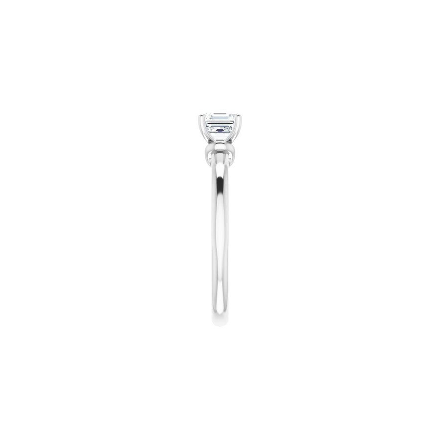 Asscher Solitaire Engagement Ring (5 X 5 Mm) Mounting - gallery - Series 123440
