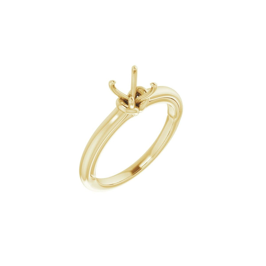 Asscher Solitaire Engagement Ring (5 X 5 Mm) Mounting - gallery - Series 123440