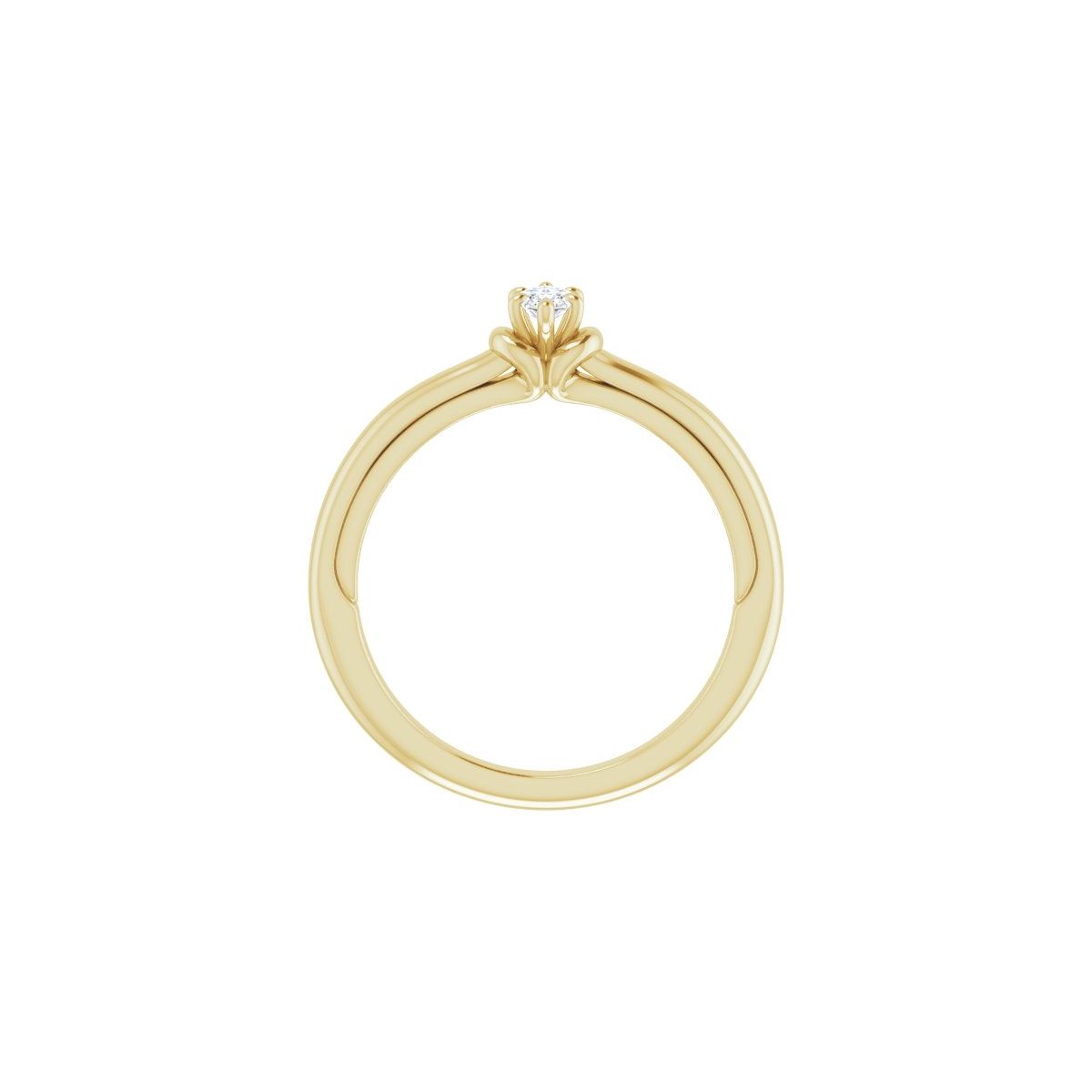 Marquise Solitaire Engagement Ring (6 X 3 Mm) Mounting - gallery - Series 123440