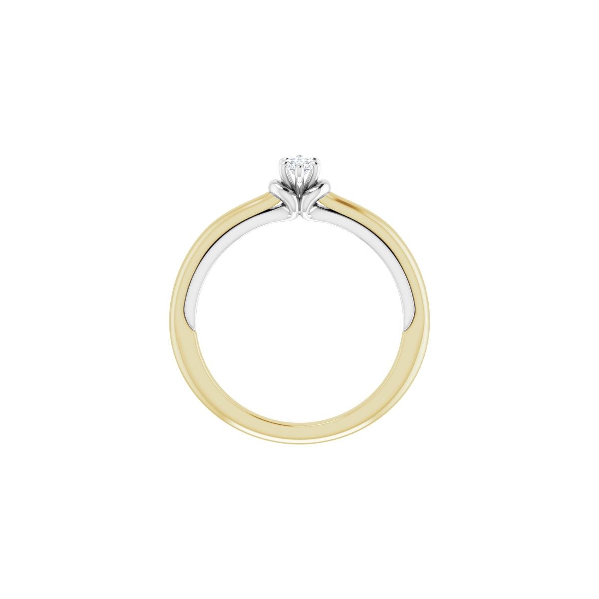 Marquise Solitaire Engagement Ring (6 X 3 Mm) Mounting - gallery - Series 123440