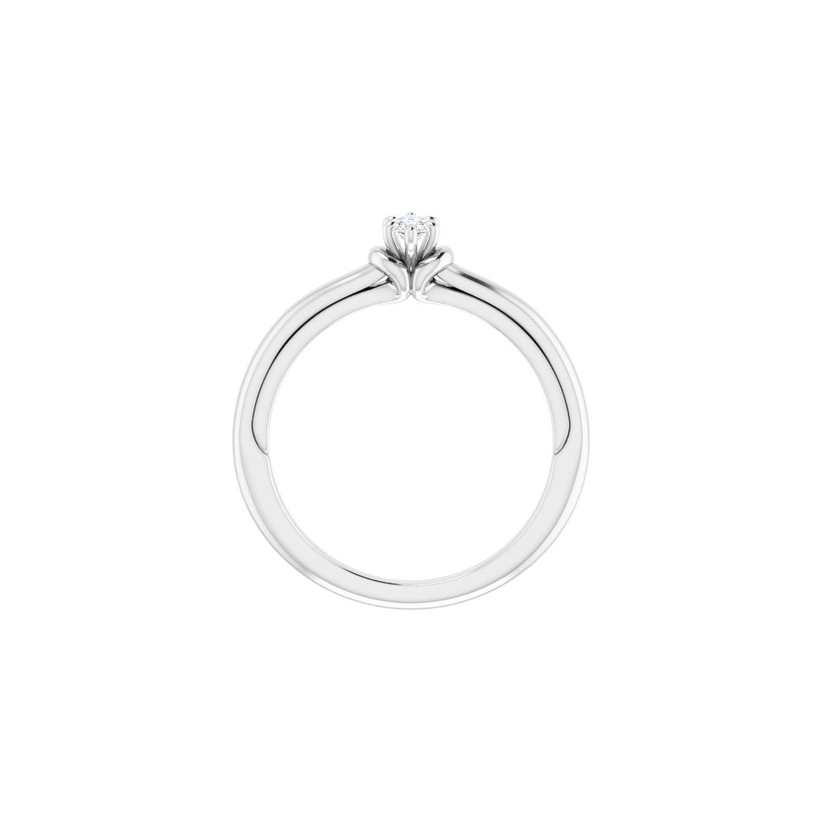 Marquise Solitaire Engagement Ring (6 X 3 Mm) Mounting - gallery - Series 123440