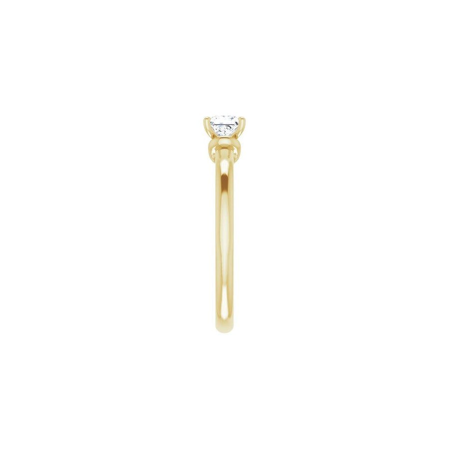 Square Solitaire Engagement Ring (4 X 4 Mm) Mounting - gallery - Series 123440