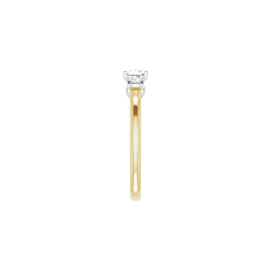 Square Solitaire Engagement Ring (4 X 4 Mm) Mounting - gallery - Series 123440