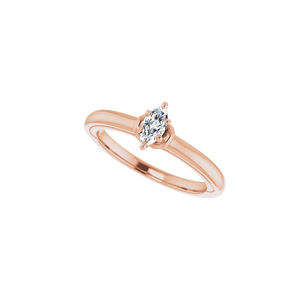 Marquise Solitaire Engagement Ring (6 X 3 Mm) Mounting - gallery - Series 123440