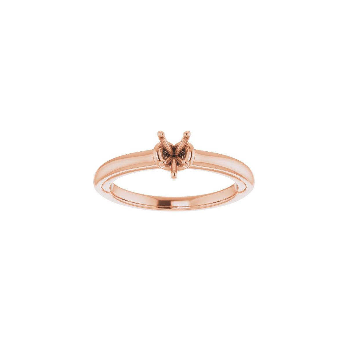 Pear Solitaire Engagement Ring (6 X 4 Mm) Mounting - gallery - Series 123440