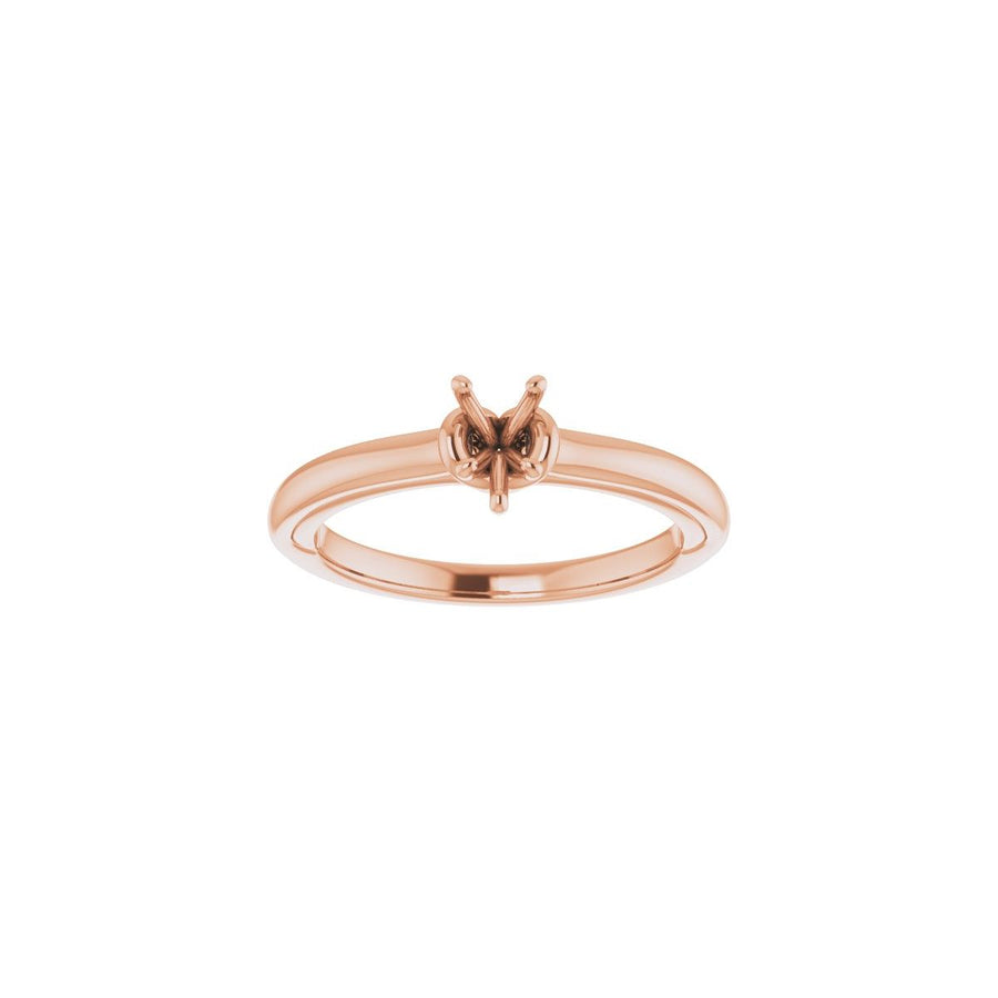Pear Solitaire Engagement Ring (6 X 4 Mm) Mounting - gallery - Series 123440
