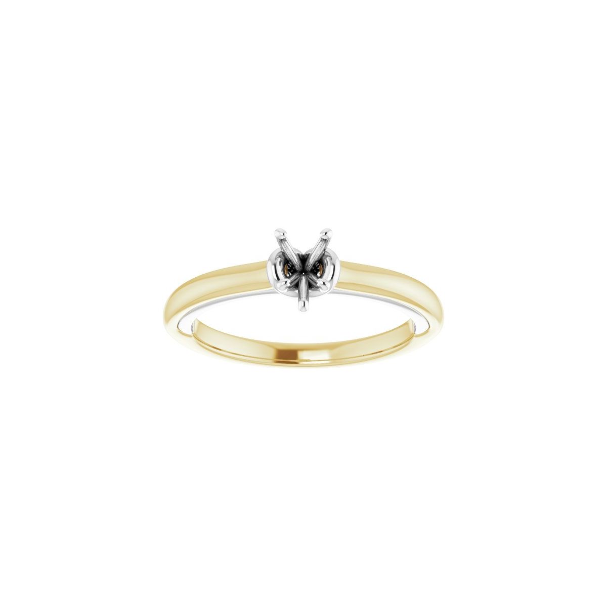 Pear Solitaire Engagement Ring (6 X 4 Mm) Mounting - gallery - Series 123440