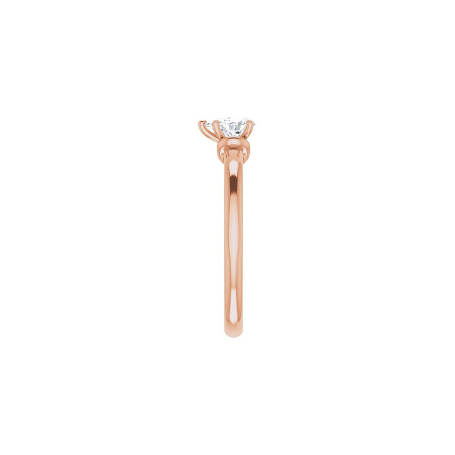 Pear Solitaire Engagement Ring (6 X 4 Mm) Mounting - gallery - Series 123440