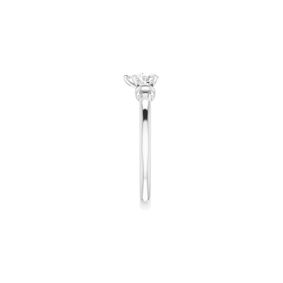 Pear Solitaire Engagement Ring (6 X 4 Mm) Mounting - gallery - Series 123440