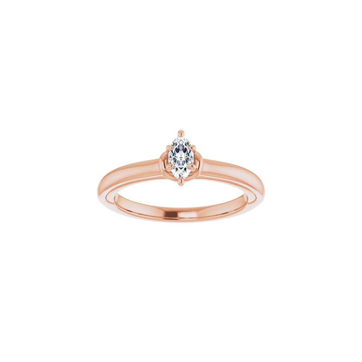 Marquise Solitaire Engagement Ring (6 X 3 Mm) Mounting - gallery - Series 123440