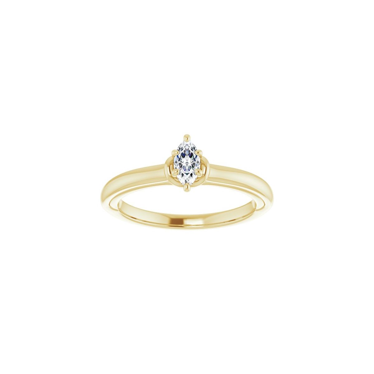 Marquise Solitaire Engagement Ring (6 X 3 Mm) Mounting - gallery - Series 123440