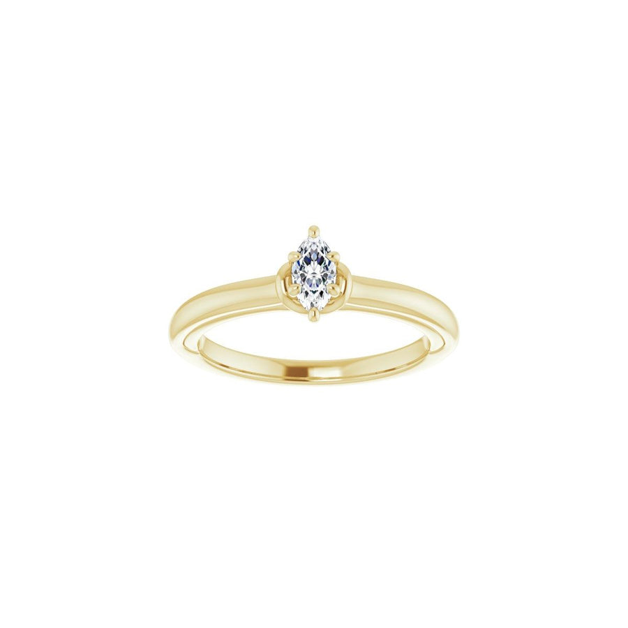 Marquise Solitaire Engagement Ring (6 X 3 Mm) Mounting - gallery - Series 123440