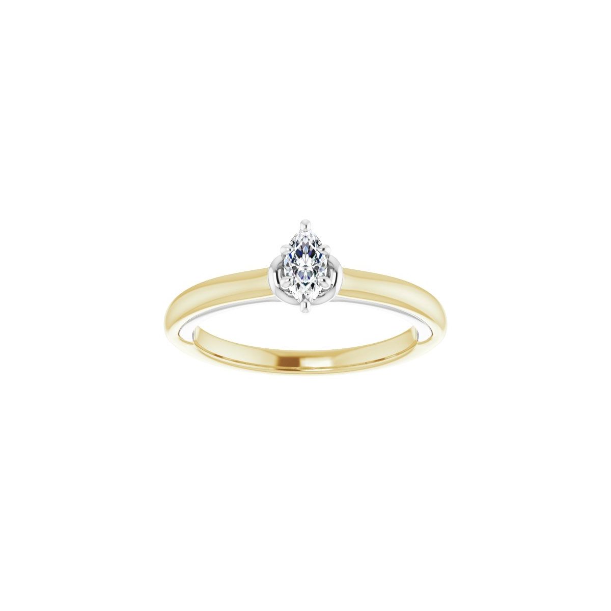 Marquise Solitaire Engagement Ring (6 X 3 Mm) Mounting - gallery - Series 123440