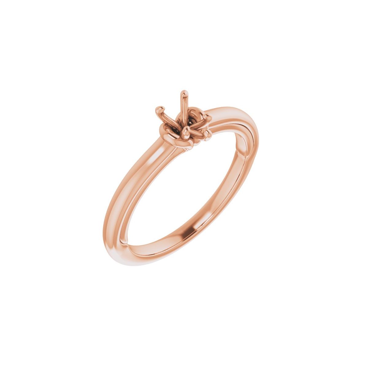 Pear Solitaire Engagement Ring (6 X 4 Mm) Mounting - gallery - Series 123440