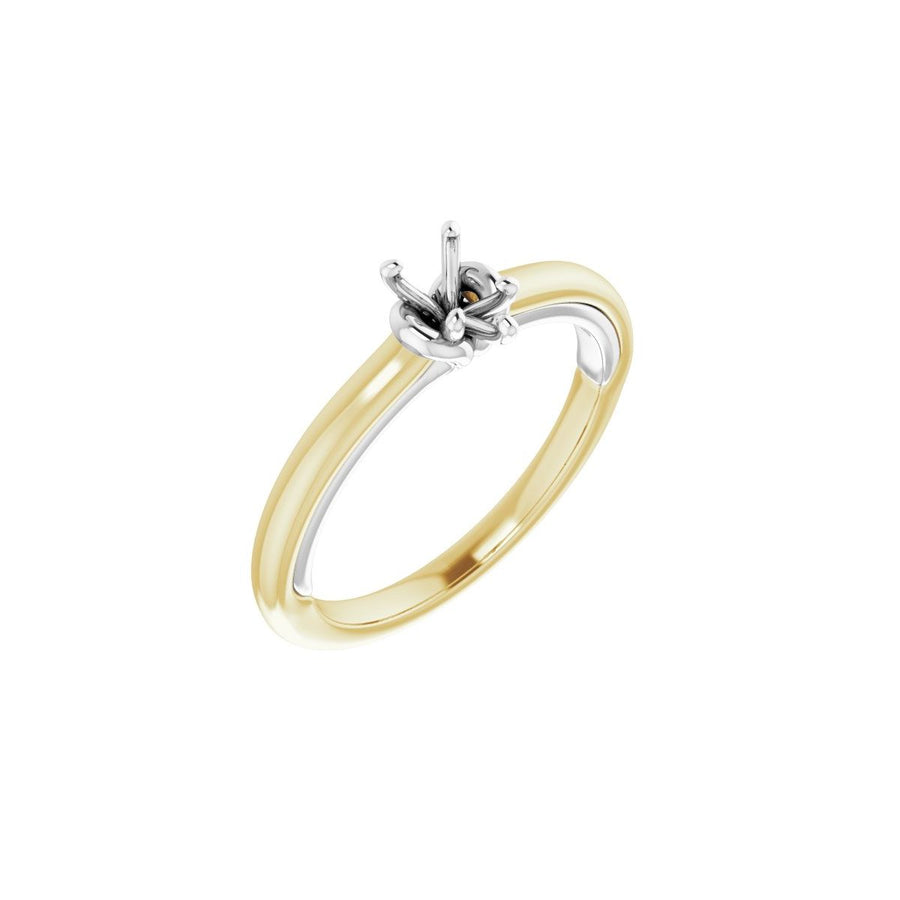 Pear Solitaire Engagement Ring (6 X 4 Mm) Mounting - gallery - Series 123440